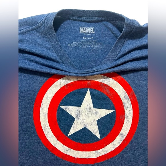 Men’s Marvel Captain America T-shirt, Size S - Picture 2 of 3